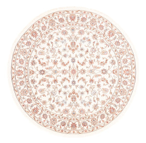 Perzisch tapijt - Tabriz rond  - 153 x 150 cm - crème