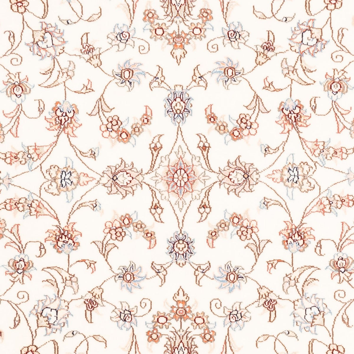 Perzisch tapijt - Tabriz rond  - 153 x 150 cm - crème