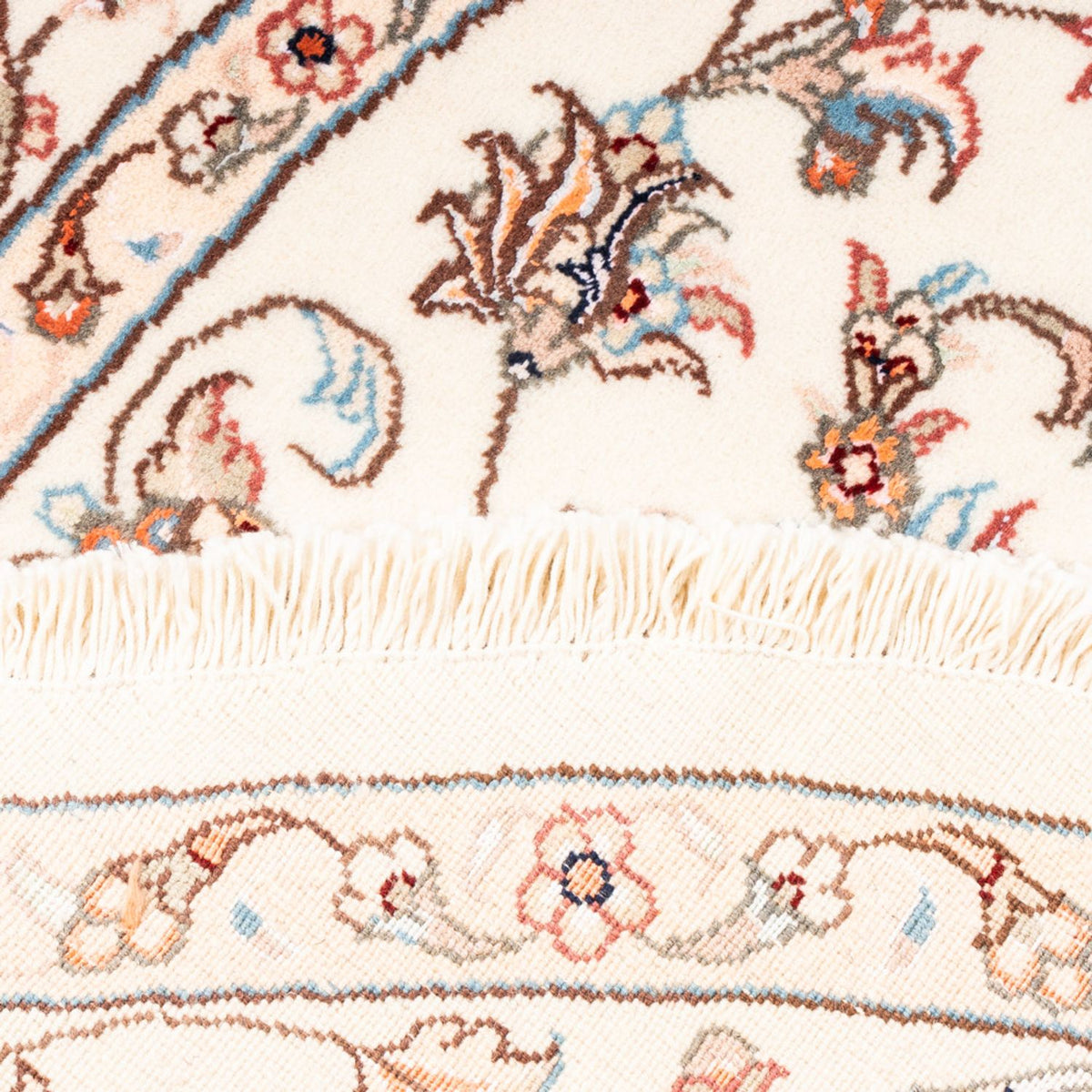 Perzisch tapijt - Tabriz rond  - 153 x 150 cm - crème