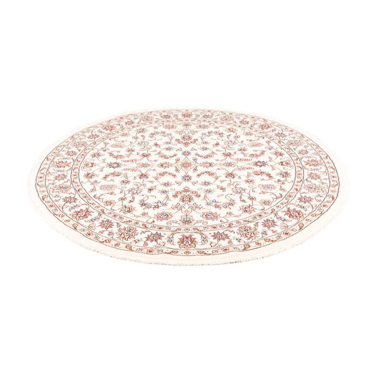 Perzisch tapijt - Tabriz rond  - 153 x 150 cm - crème