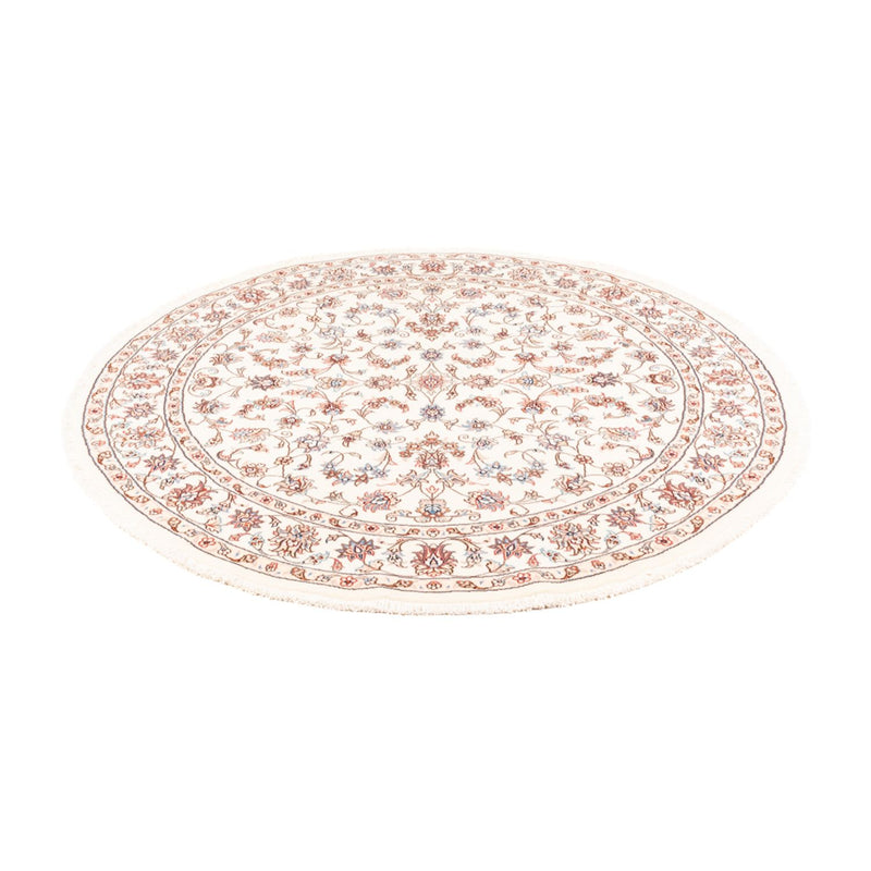 Perzisch tapijt - Tabriz rond  - 153 x 150 cm - crème