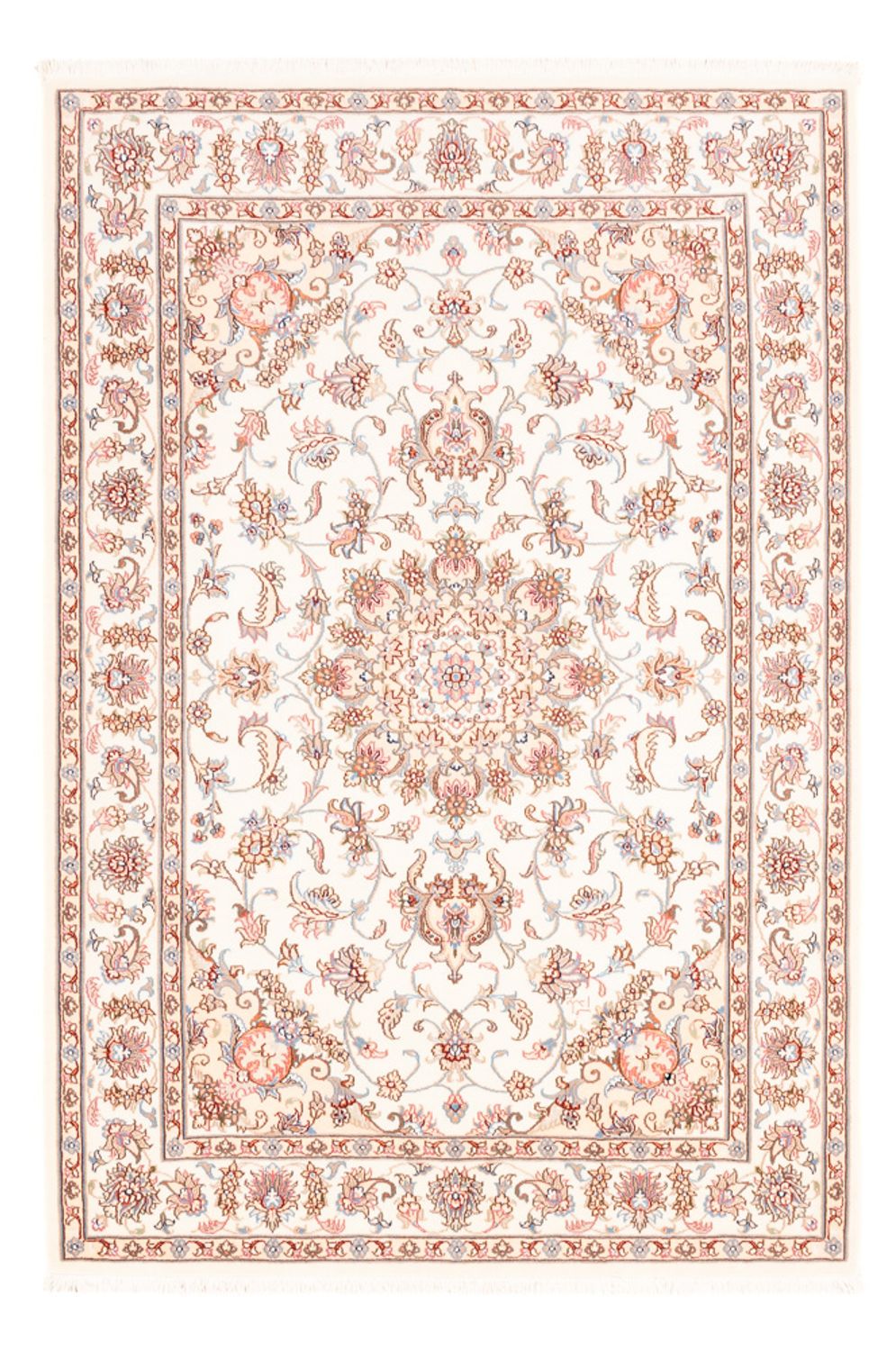 Perzisch tapijt - Tabriz - 175 x 122 cm - crème