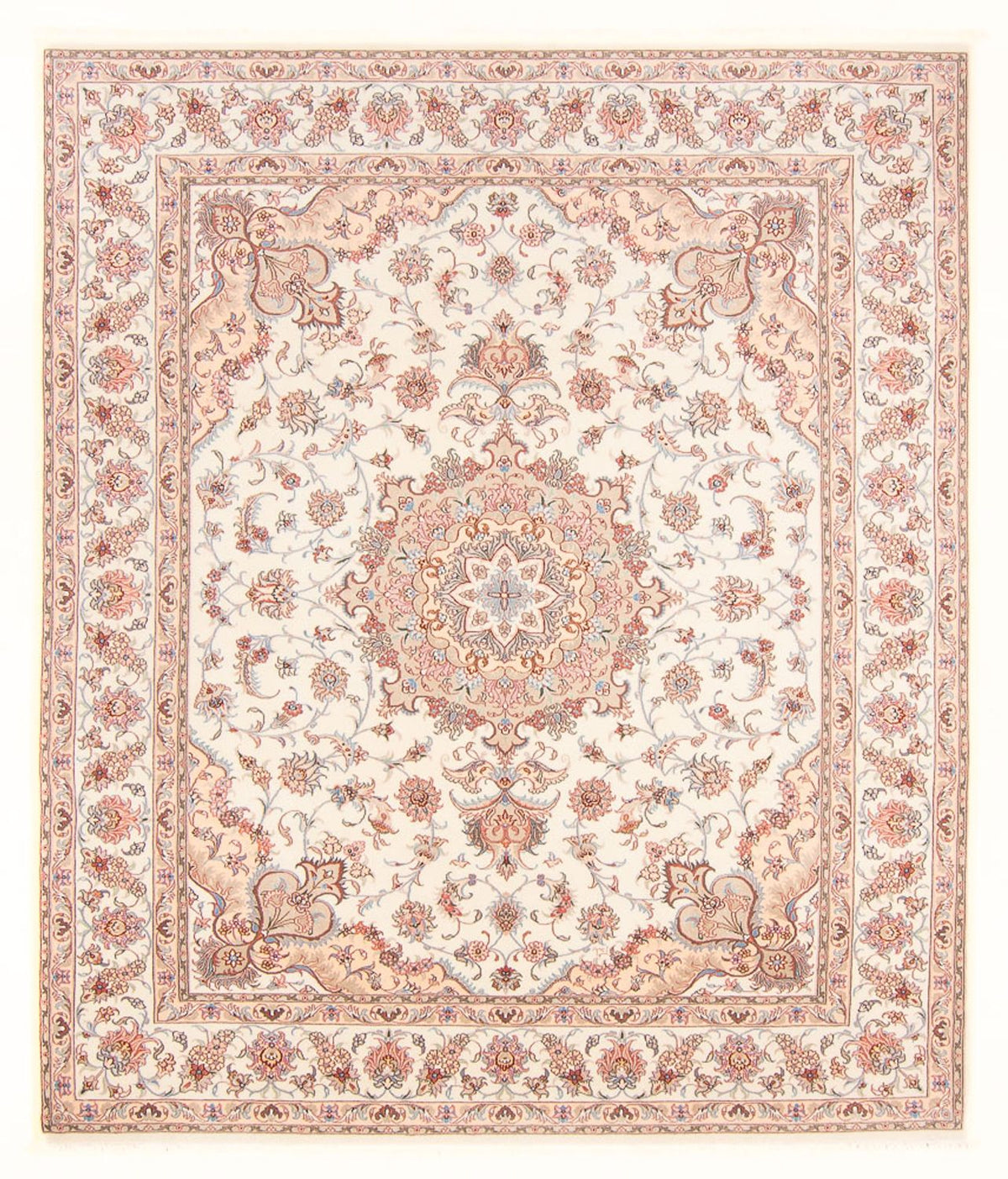 Perzisch tapijt - Tabriz - Royal - 252 x 199 cm - crème