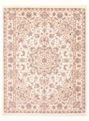 Perzisch tapijt - Tabriz - Royal - 201 x 149 cm - crème