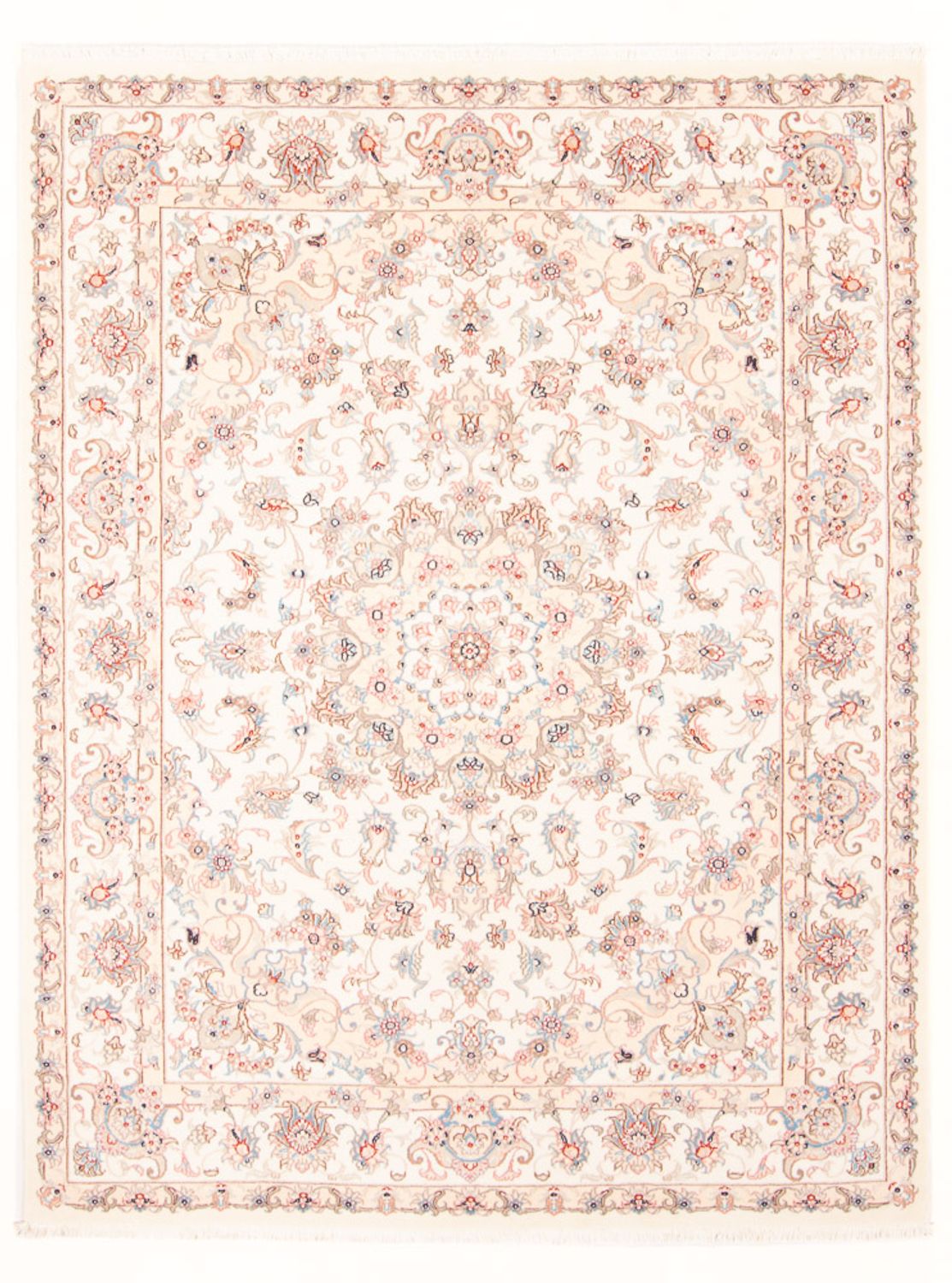 Perzisch tapijt - Tabriz - Royal - 201 x 150 cm - crème