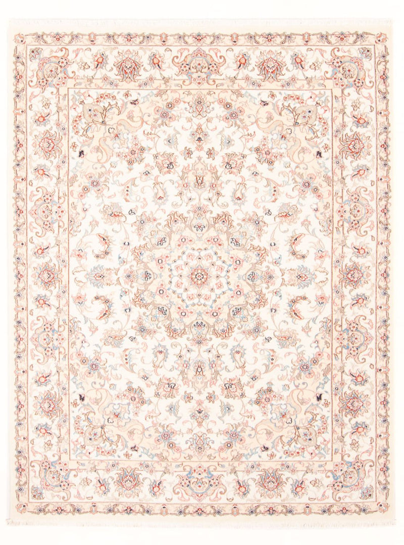 Perzisch tapijt - Tabriz - Royal - 201 x 150 cm - crème