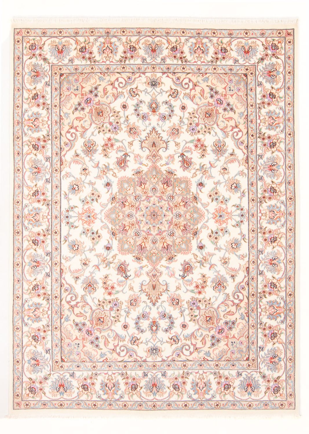 Perzisch tapijt - Tabriz - Royal - 207 x 149 cm - crème