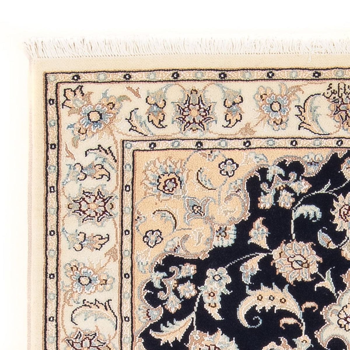 Perzisch tapijt - Nain - Premium - 120 x 80 cm - donkerblauw