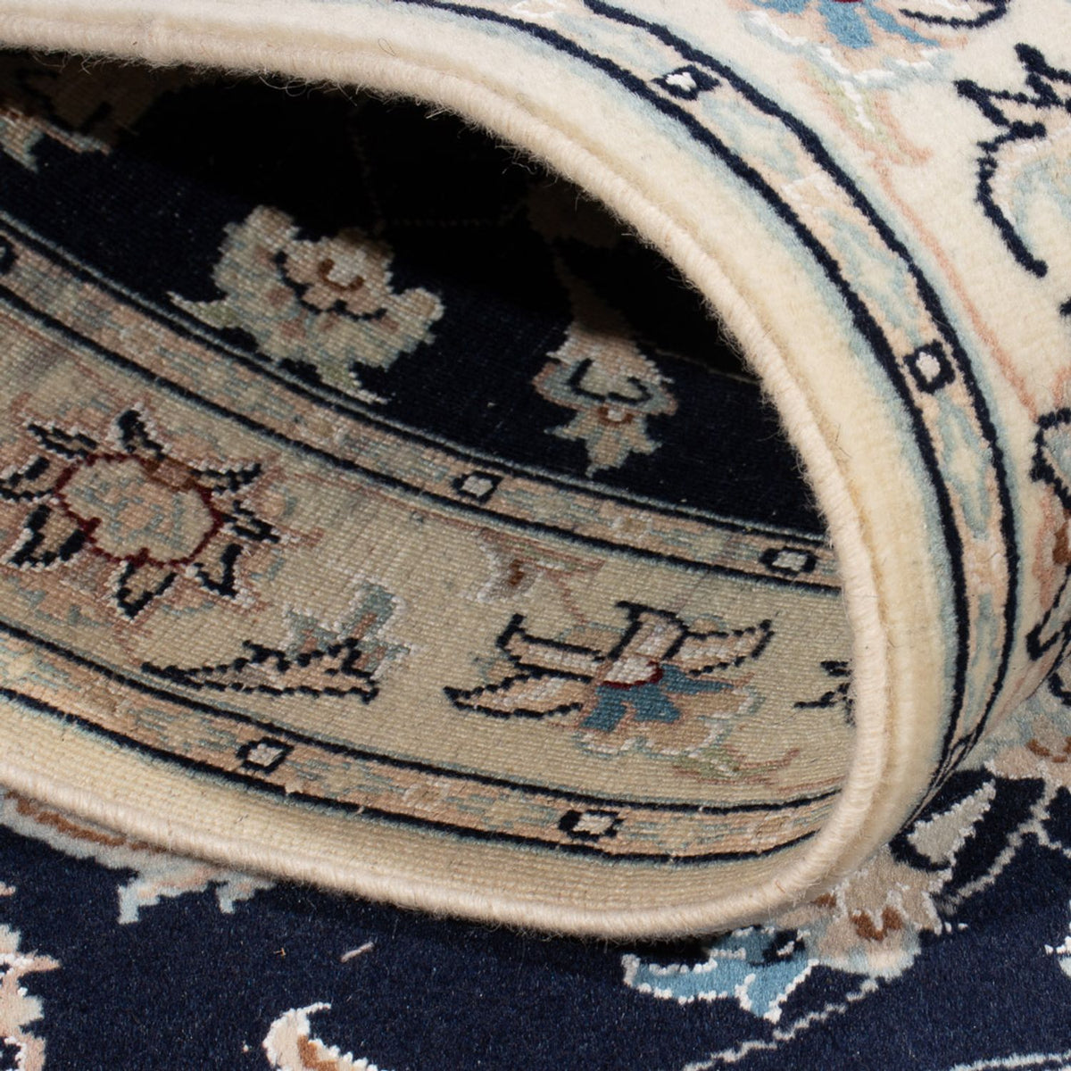 Perzisch tapijt - Nain - Premium - 120 x 79 cm - donkerblauw