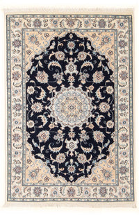 Perzisch tapijt - Nain - Premium - 122 x 80 cm - donkerblauw