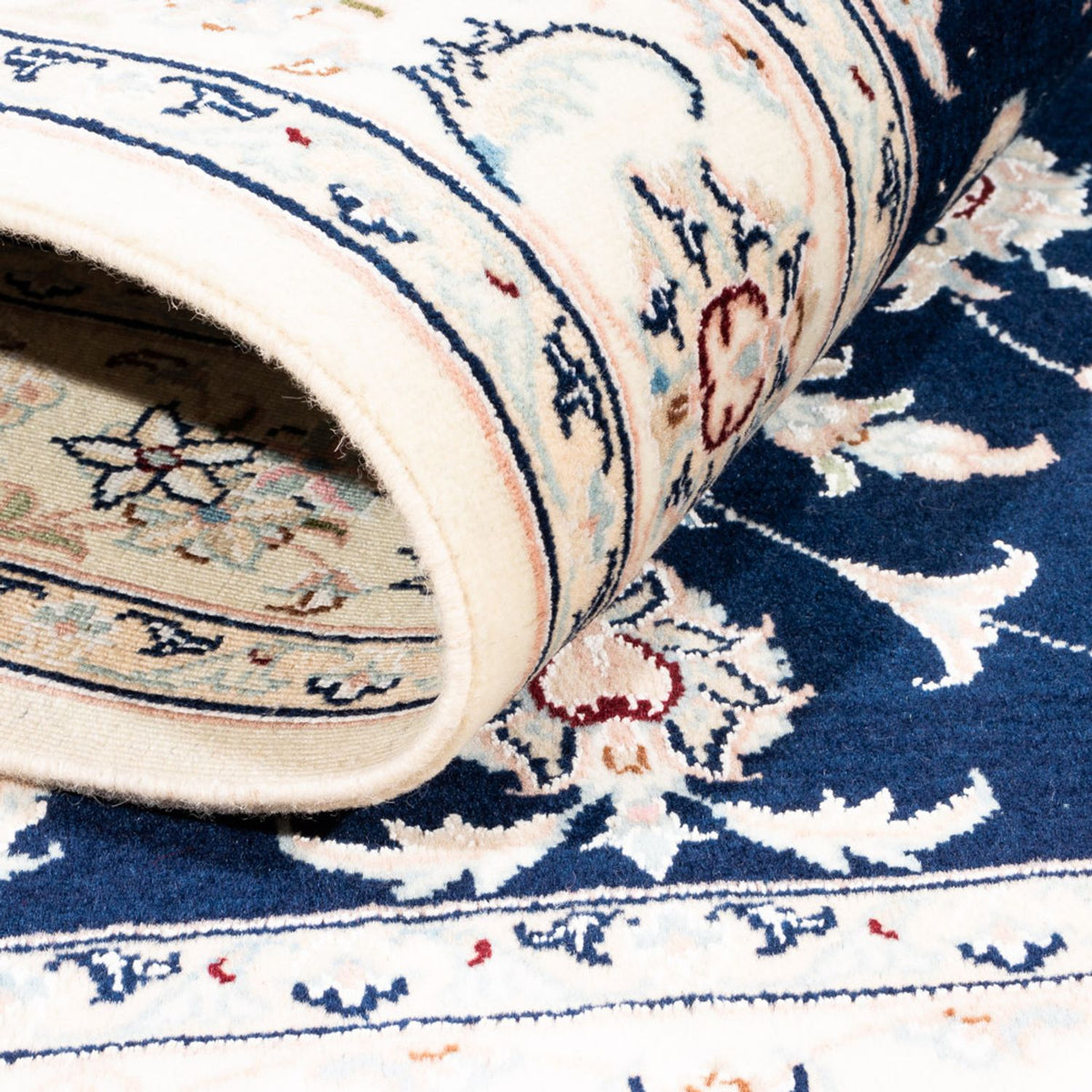 Perzisch tapijt - Nain - Premium - 161 x 105 cm - donkerblauw