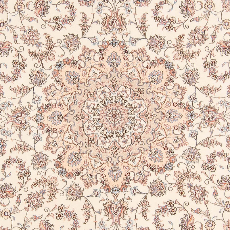 Perzisch tapijt - Tabriz - Royal rond  - 250 x 250 cm - crème