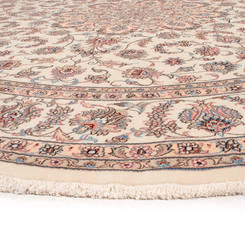 Perzisch tapijt - Tabriz - Royal rond  - 250 x 250 cm - crème
