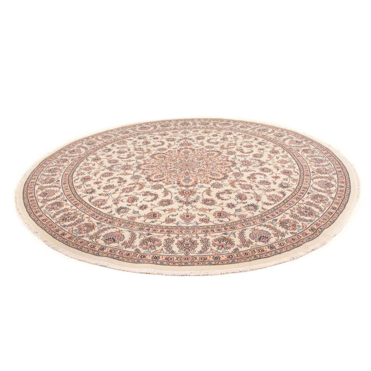 Perzisch tapijt - Tabriz - Royal rond  - 250 x 250 cm - crème