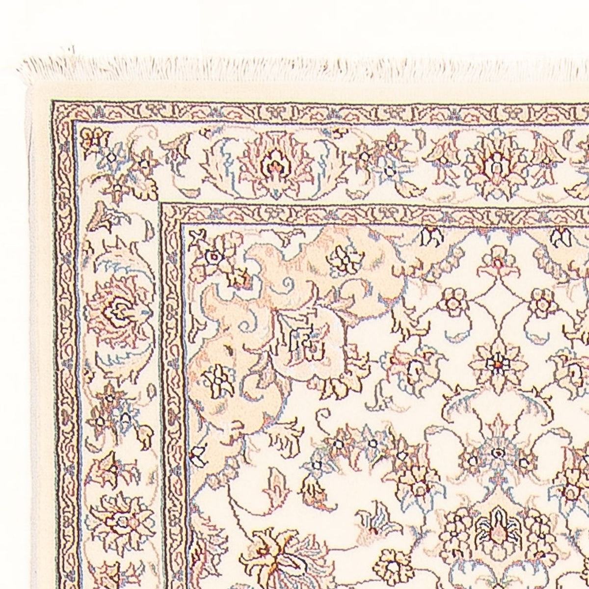 Loper Perzisch tapijt - Tabriz - Royal - 298 x 87 cm - crème