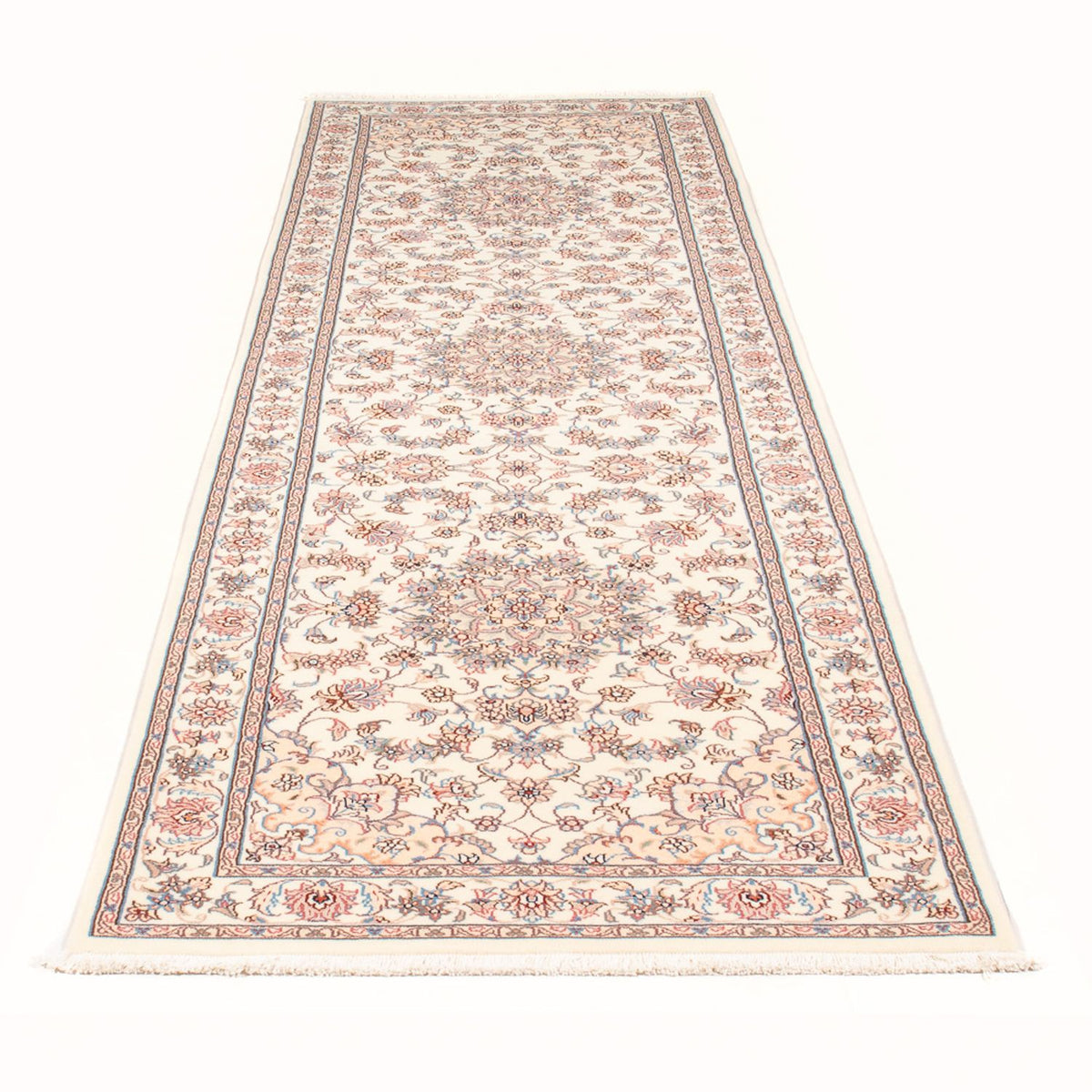 Loper Perzisch tapijt - Tabriz - Royal - 298 x 87 cm - crème