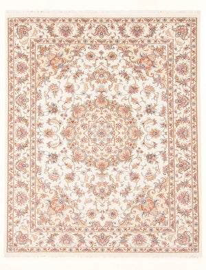 Perzisch tapijt - Tabriz - Royal - 197 x 150 cm - crème