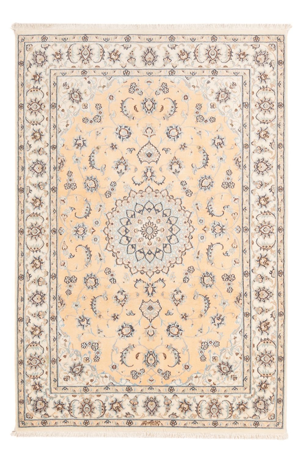 Perzisch tapijt - Nain - Premium - 180 x 118 cm - licht beige