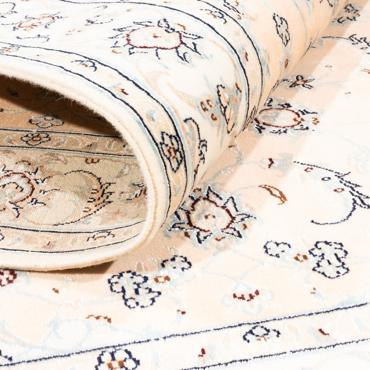 Perzisch tapijt - Nain - Premium - 180 x 118 cm - licht beige