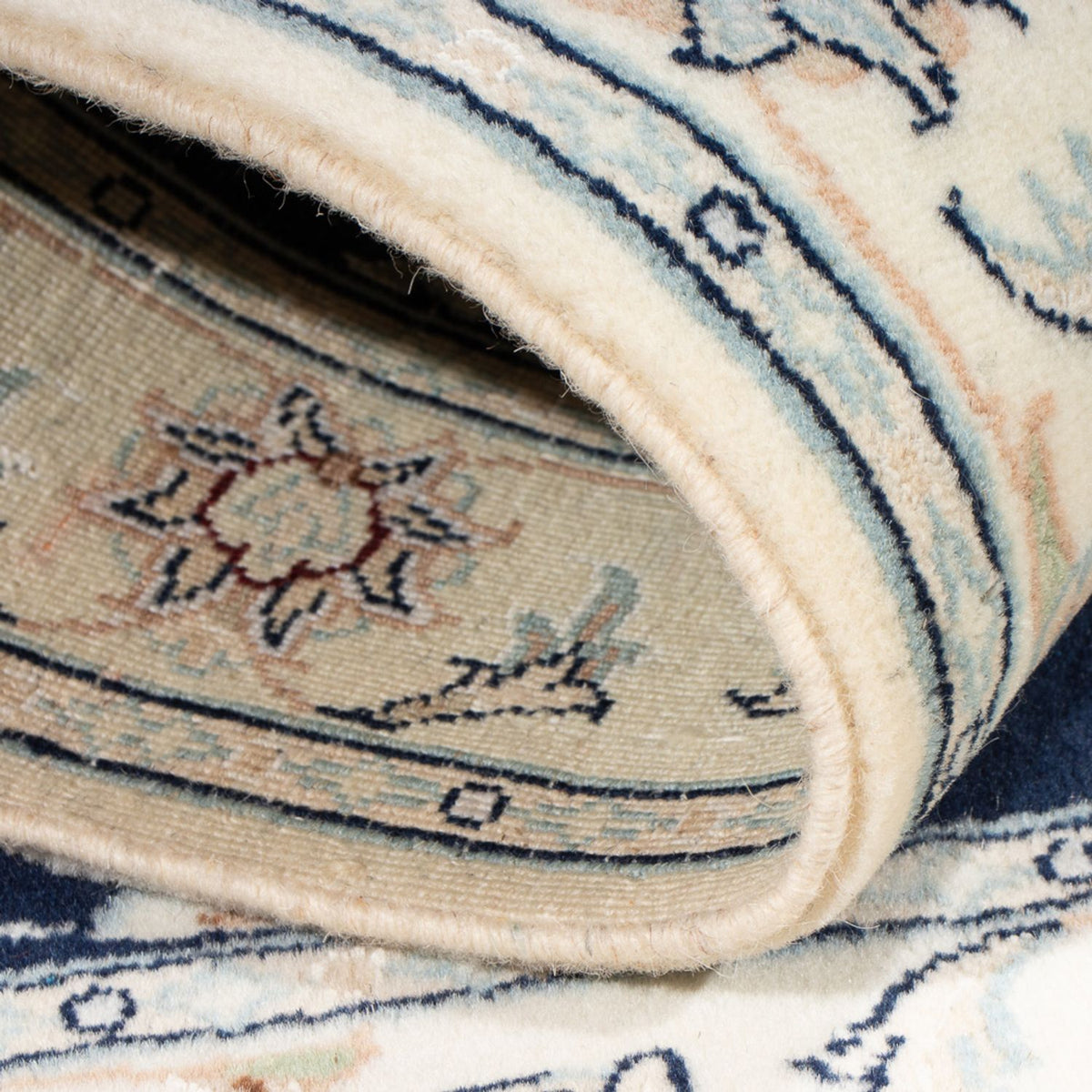 Perzisch tapijt - Nain - Premium - 118 x 78 cm - donkerblauw