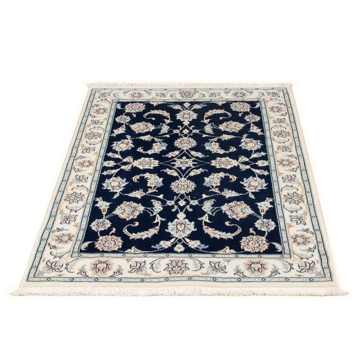 Perzisch tapijt - Nain - Premium - 118 x 78 cm - donkerblauw