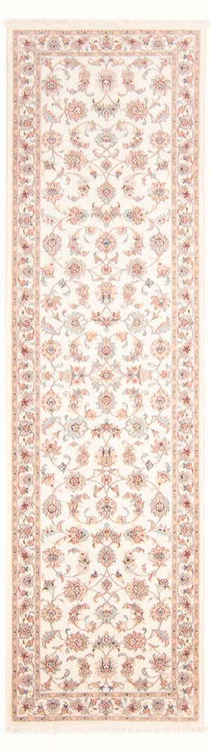 Loper Perzisch tapijt - Tabriz - Royal - 292 x 82 cm - crème