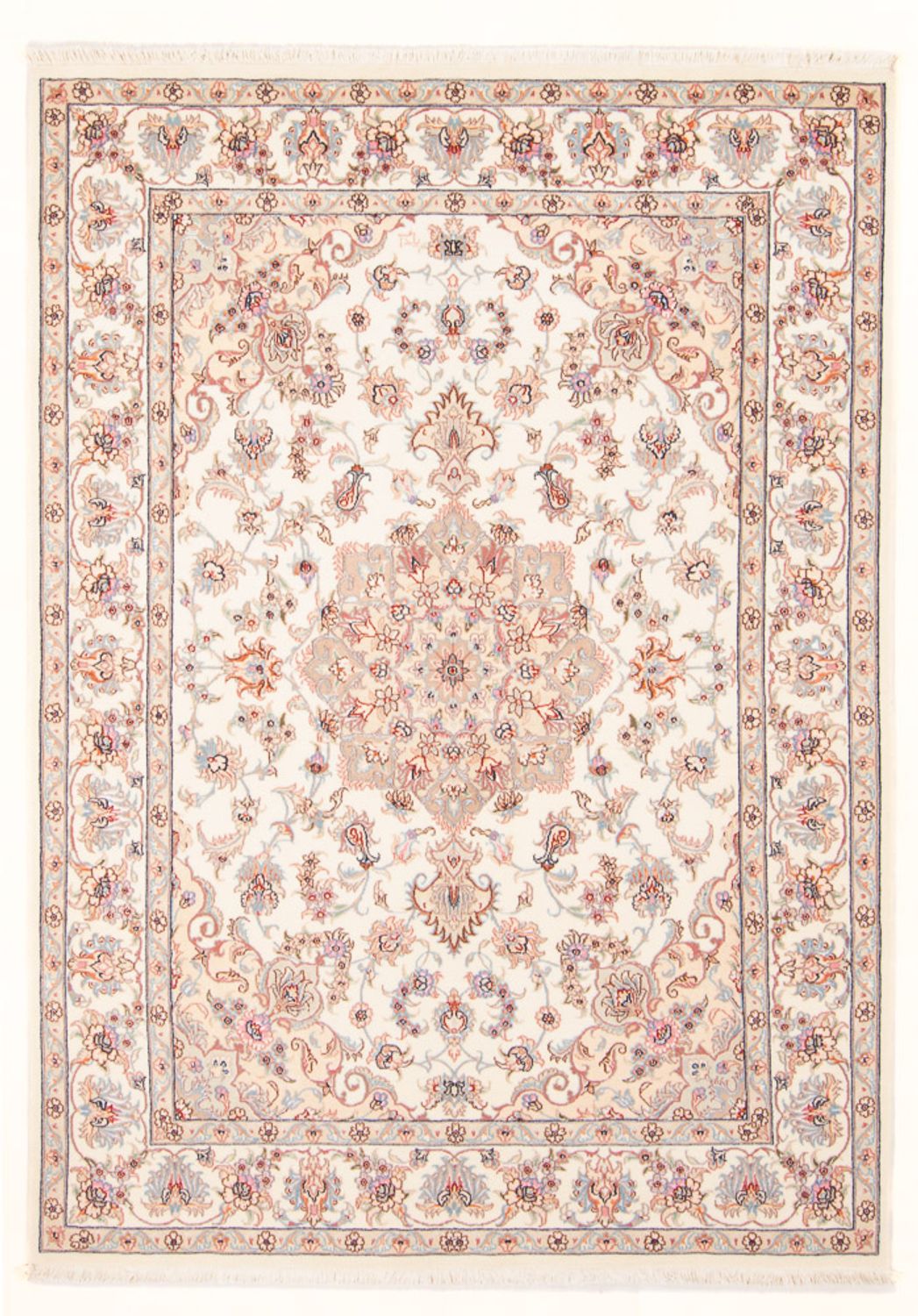 Perzisch tapijt - Tabriz - Royal - 204 x 147 cm - crème
