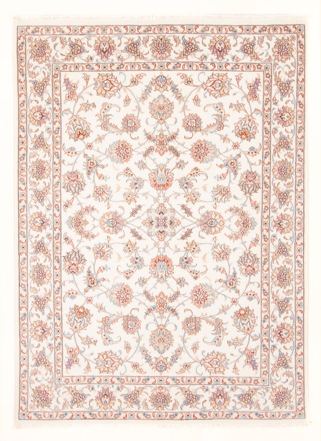 Perzisch tapijt - Tabriz - Royal - 201 x 150 cm - crème