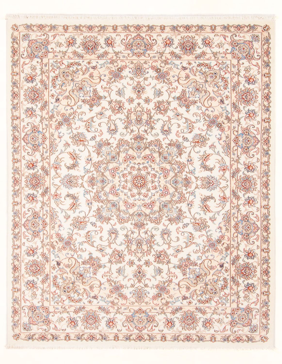 Perzisch tapijt - Tabriz - Royal - 200 x 151 cm - crème