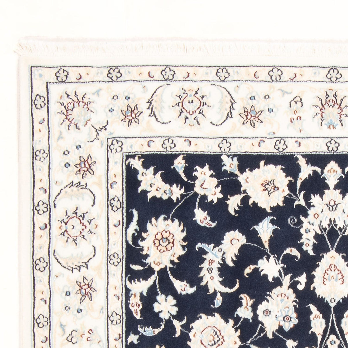 Perzisch tapijt - Nain - Koninklijk - 175 x 120 cm - donkerblauw