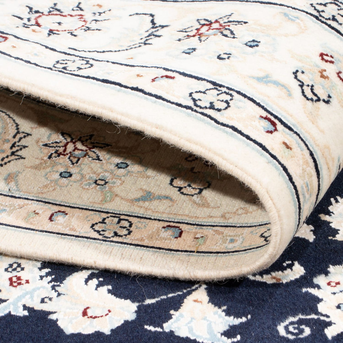 Perzisch tapijt - Nain - Koninklijk - 175 x 120 cm - donkerblauw