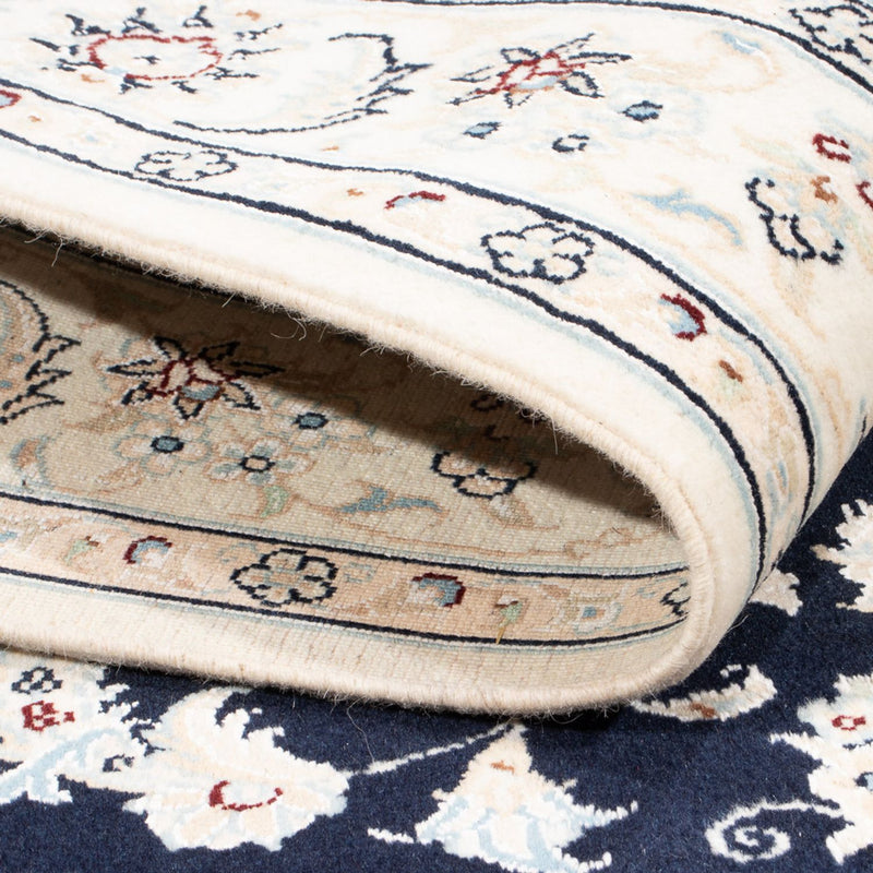 Perzisch tapijt - Nain - Koninklijk - 175 x 120 cm - donkerblauw