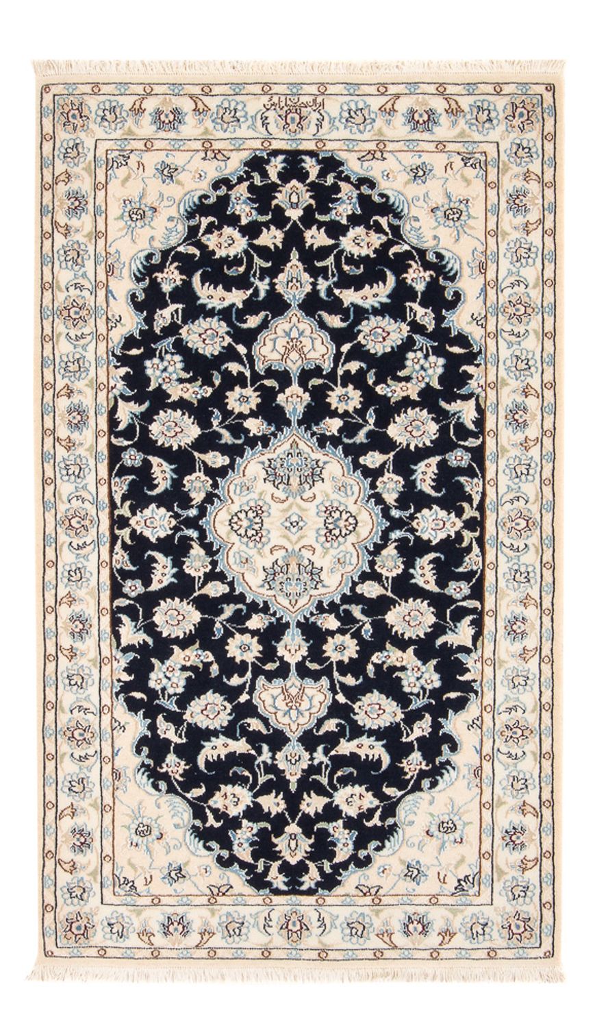 Perzisch tapijt - Nain - Premium - 138 x 82 cm - donkerblauw