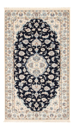 Perzisch tapijt - Nain - Premium - 138 x 82 cm - donkerblauw