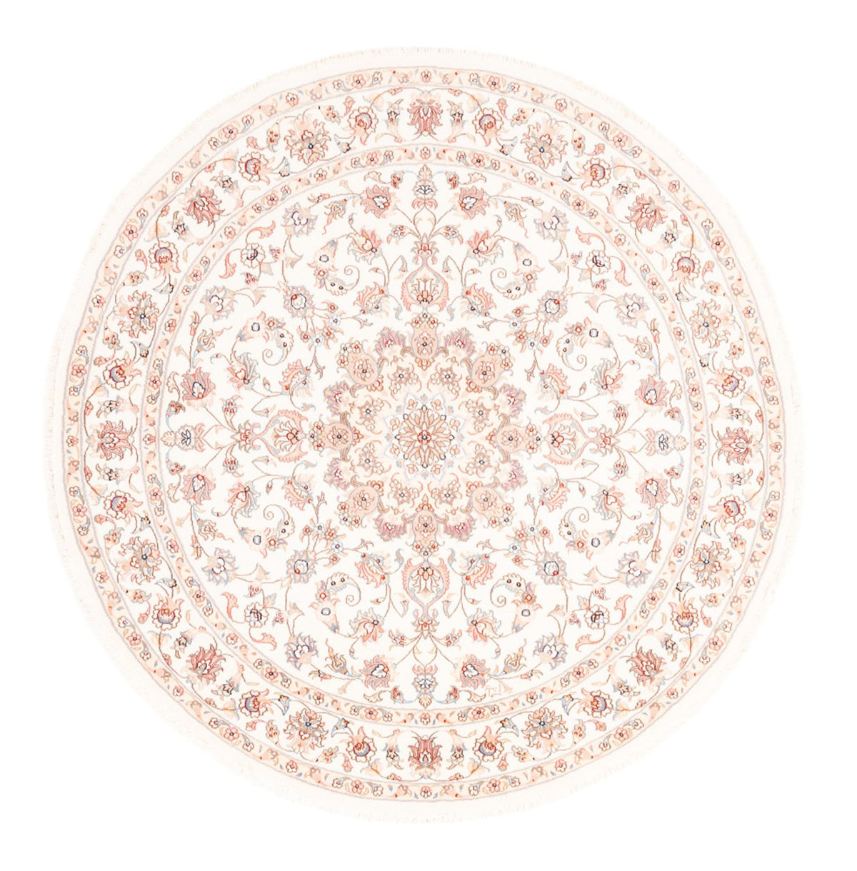 Perzisch tapijt - Tabriz rond  - 157 x 151 cm - crème