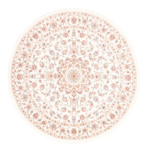 Perzisch tapijt - Tabriz rond  - 157 x 151 cm - crème