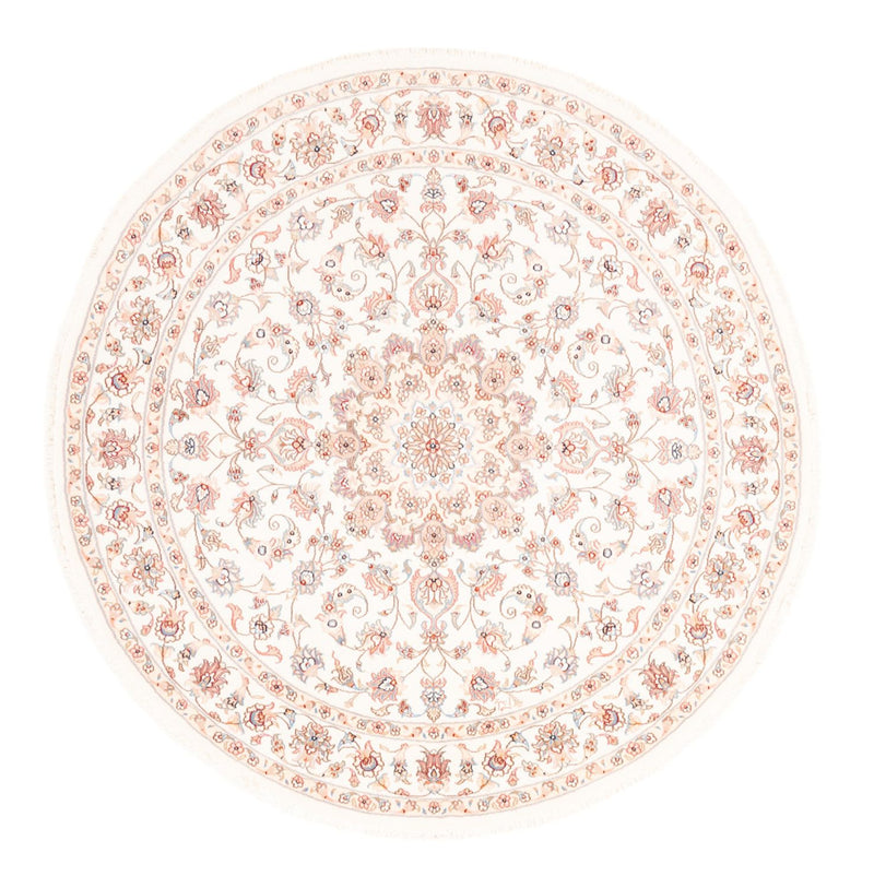 Perzisch tapijt - Tabriz rond  - 157 x 151 cm - crème