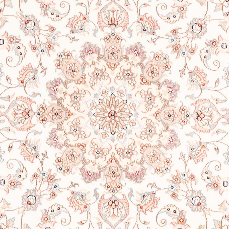 Perzisch tapijt - Tabriz rond  - 157 x 151 cm - crème