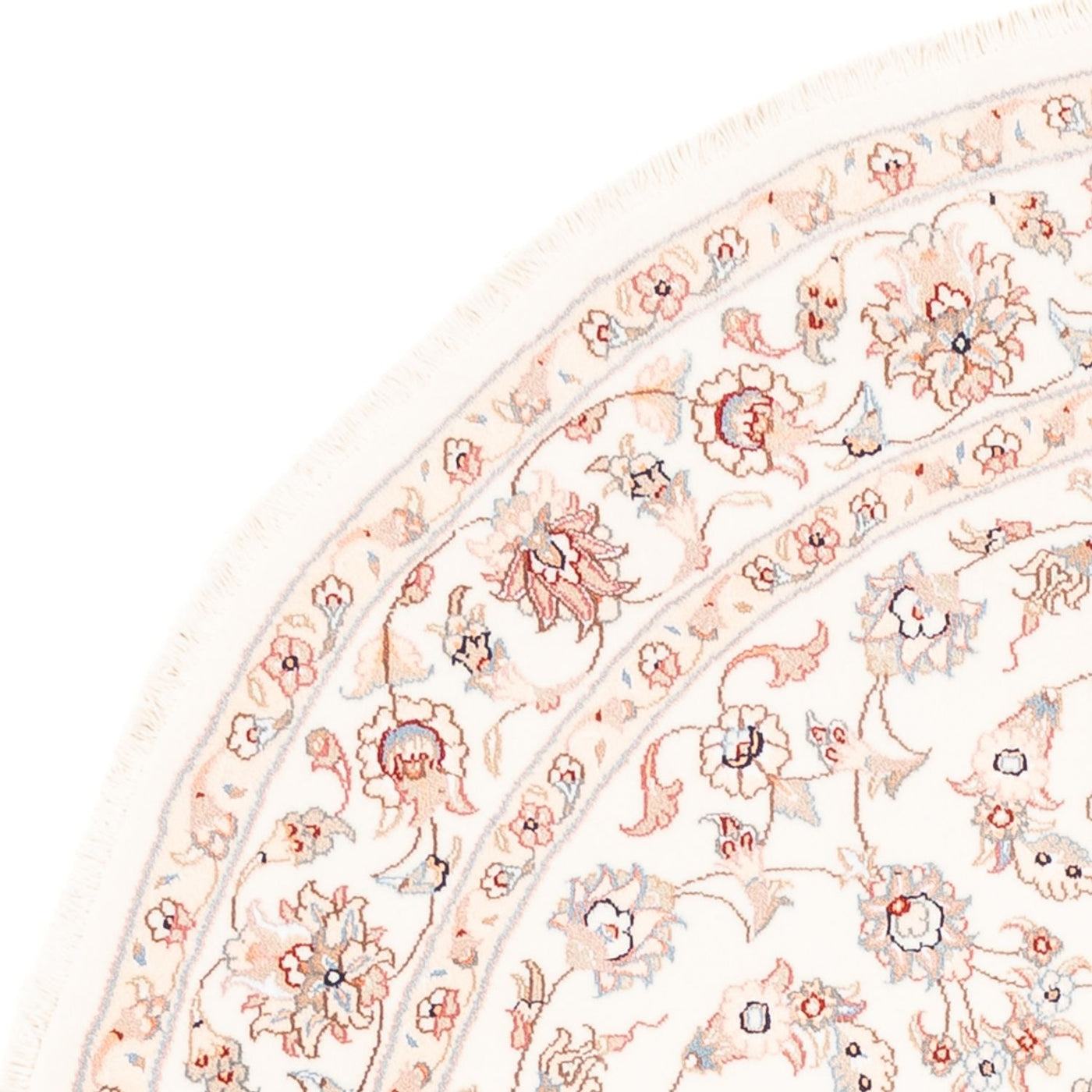 Perzisch tapijt - Tabriz rond  - 157 x 151 cm - crème