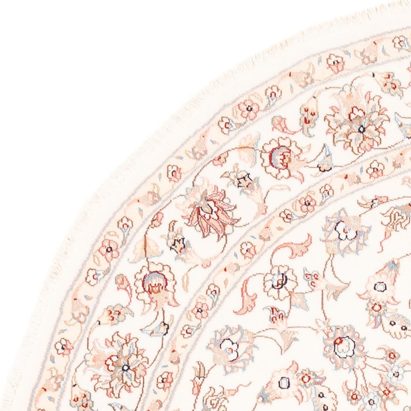 Perzisch tapijt - Tabriz rond  - 157 x 151 cm - crème