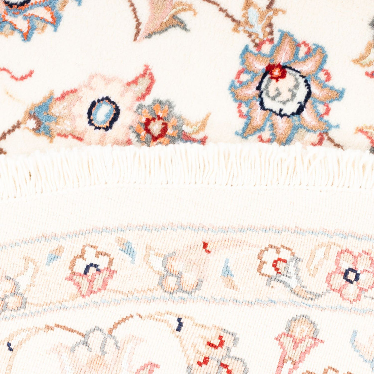 Perzisch tapijt - Tabriz rond  - 157 x 151 cm - crème