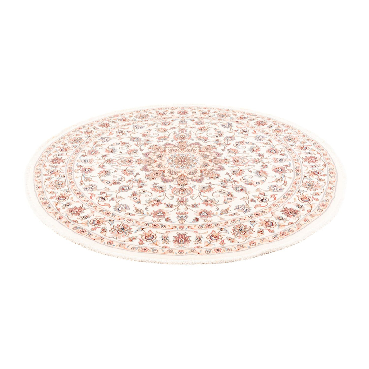 Perzisch tapijt - Tabriz rond  - 157 x 151 cm - crème