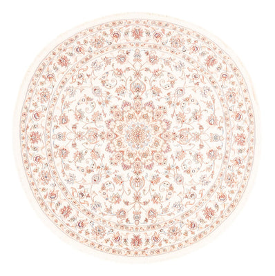 Perzisch tapijt - Tabriz rond  - 154 x 147 cm - crème