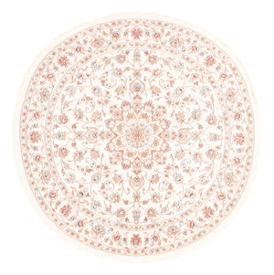 Perzisch tapijt - Tabriz rond  - 154 x 147 cm - crème