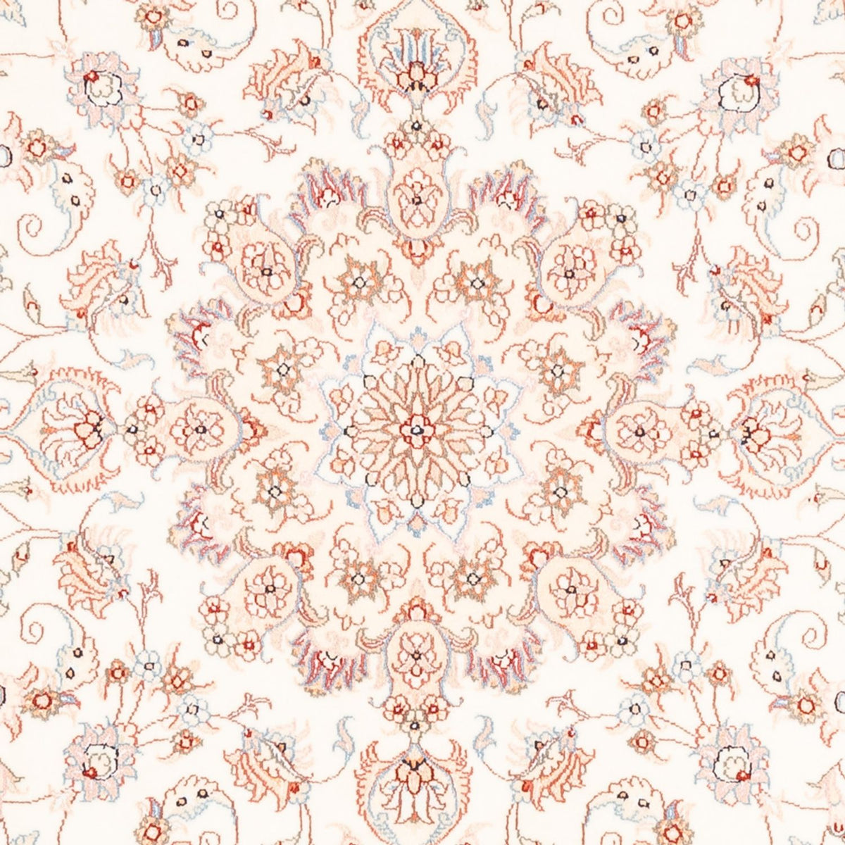 Perzisch tapijt - Tabriz rond  - 154 x 147 cm - crème