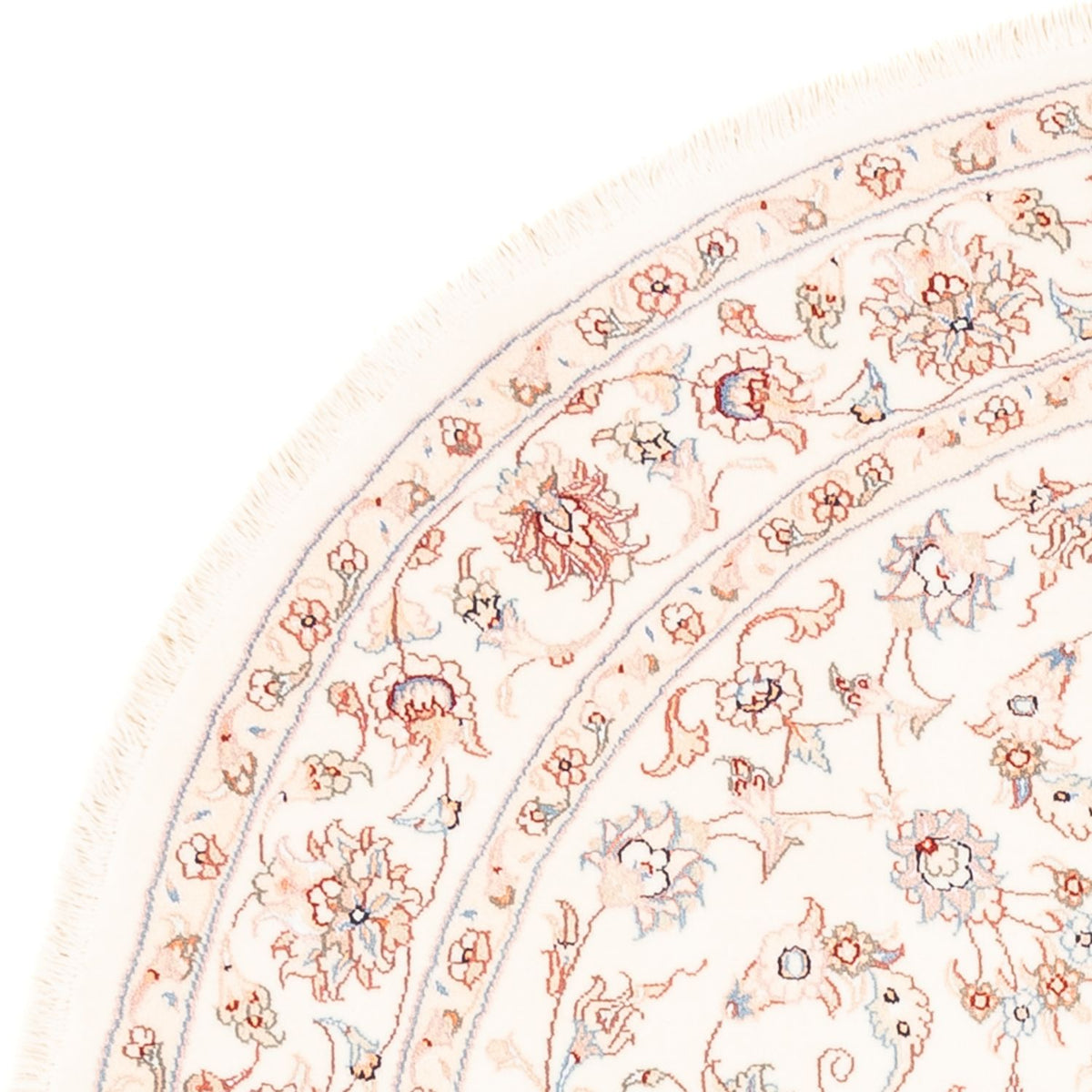 Perzisch tapijt - Tabriz rond  - 154 x 147 cm - crème