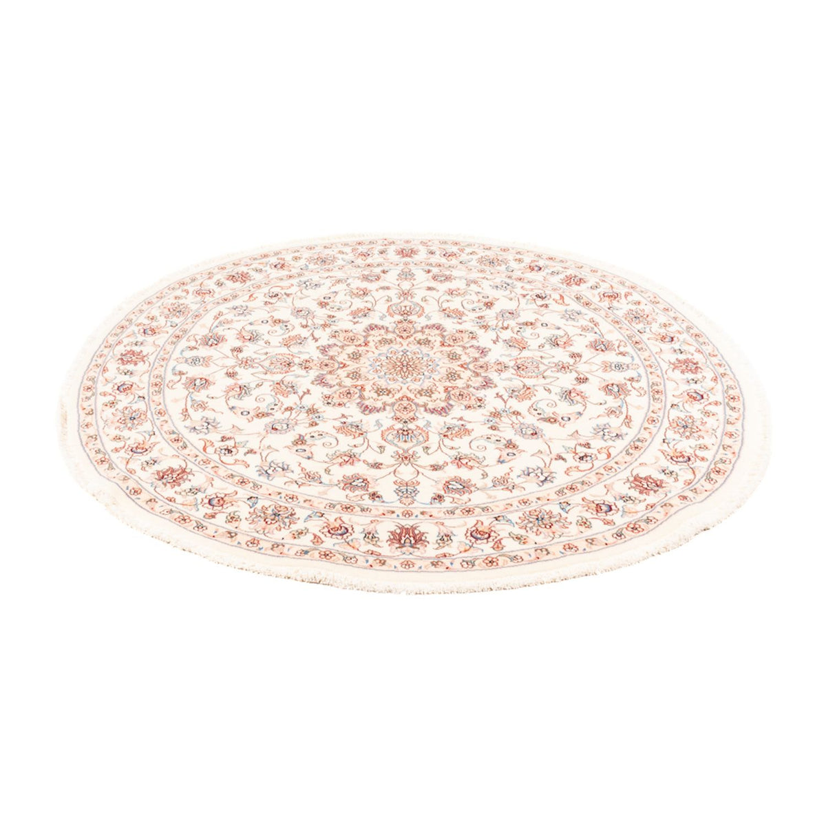 Perzisch tapijt - Tabriz rond  - 154 x 147 cm - crème