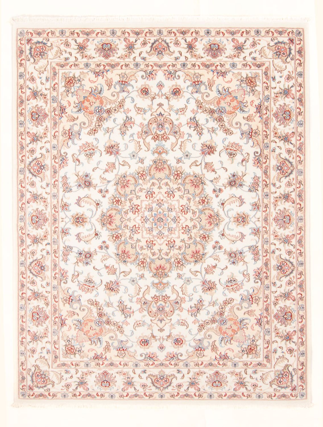 Perzisch tapijt - Tabriz - Royal - 188 x 150 cm - crème