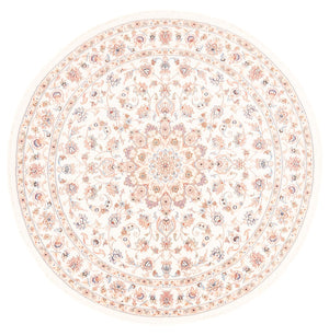 Perzisch tapijt - Tabriz rond  - 151 x 146 cm - crème