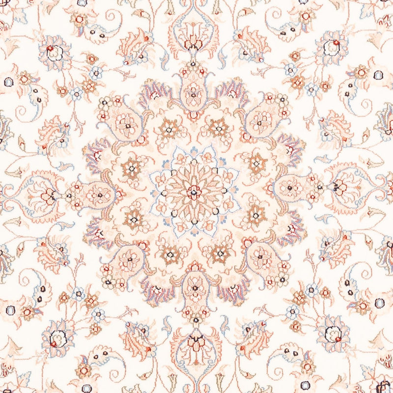 Perzisch tapijt - Tabriz rond  - 151 x 146 cm - crème